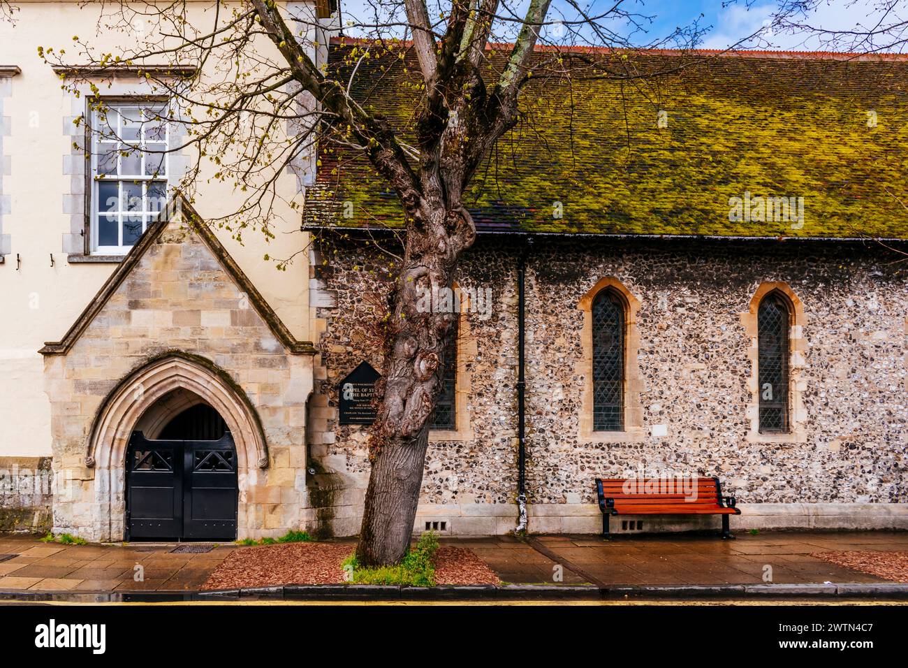 Cappella di San Giovanni Battista. Winchester, Hampshire, Inghilterra, Regno Unito, Europa Foto Stock