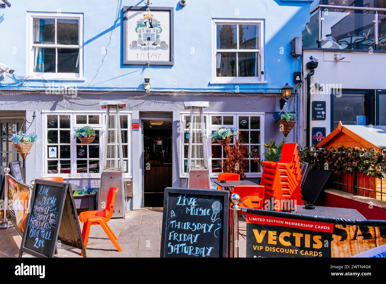 La Taverna Vectis, casa pubblica. Cowes, Isola di Wight, Inghilterra, Regno Unito, Europa Foto Stock
