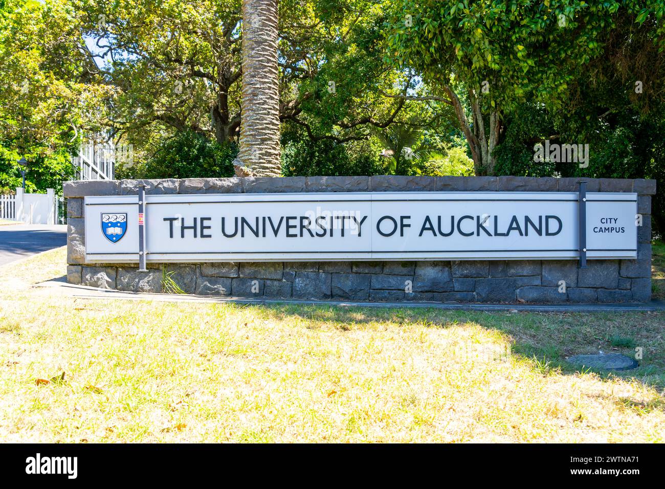 Auckland, nuova Zelanda - 1 febbraio 2024: Campus della città dell'Università di Auckland ad Auckland, nuova Zelanda. Foto Stock