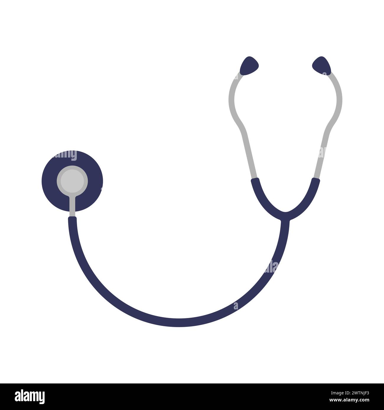 Stetoscopio illustrazione vettoriale medico stetoscopio icona stetoscopio medico illustrazione assistenza sanitaria prodotti Illustrazione Vettoriale