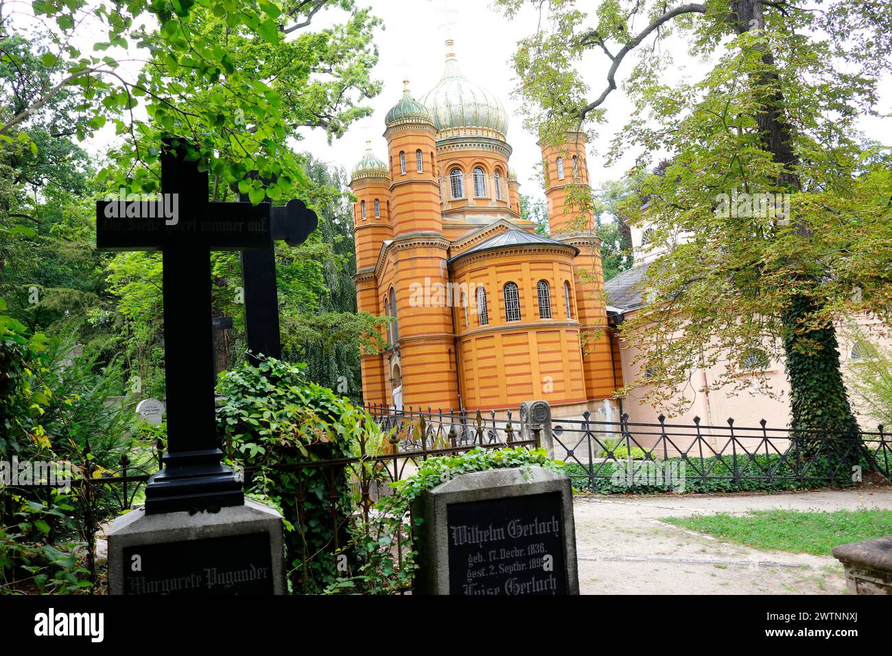 Russisch-Ortodoxe Kapelle, Alter Friedhof, Weimar (nur fuer redaktionelle Verwendung. Keine Werbung. Referenzdatenbank: http://www.360-berlin.de. © Foto Stock