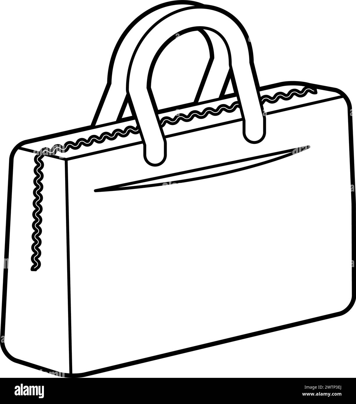 Business bag.Vector illustrazione facile da modificare. Illustrazione Vettoriale