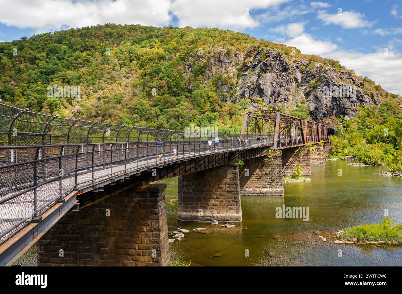 Splendida giornata al parco storico nazionale di Harpers Ferry Foto Stock