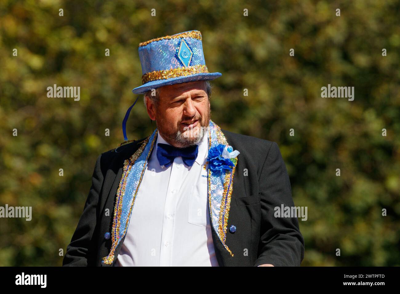 High Spen Blue Diamonds alla Whitby folk week nel 2016 Foto Stock