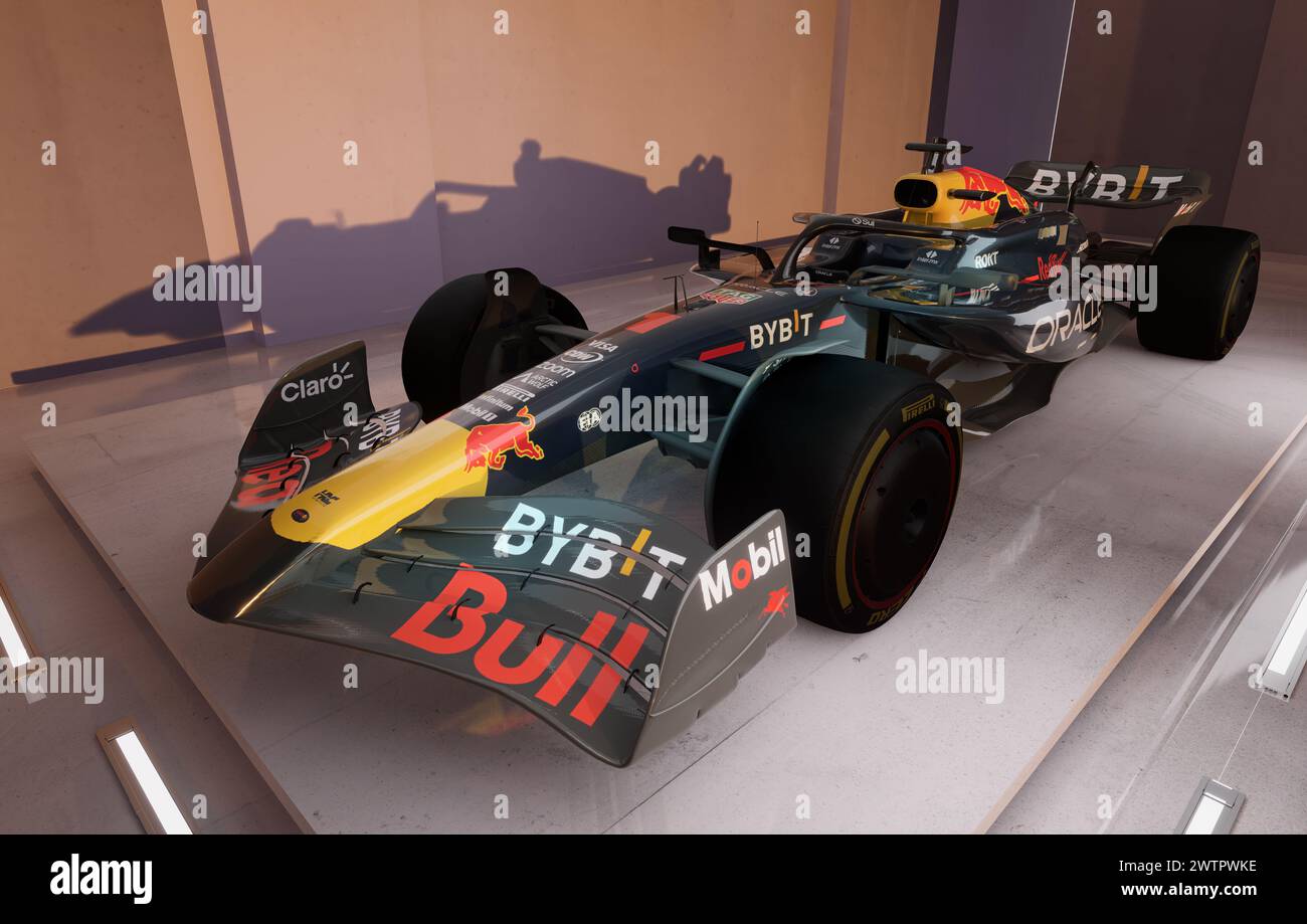 Redbull RB-20: La vettura RB20 che i piloti RedBull correranno nella stagione di Formula 1 2024. Foto Stock