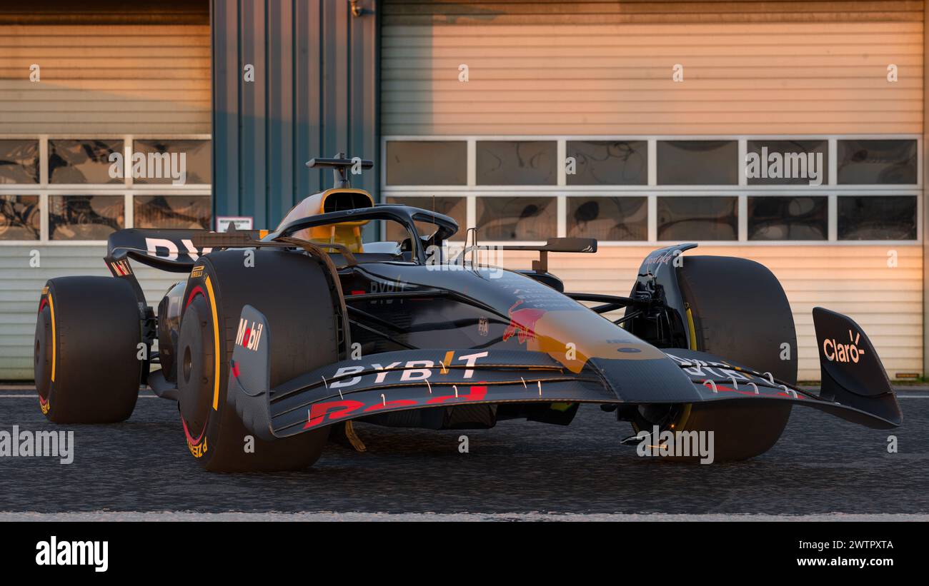 Redbull RB-20: La vettura RB20 che i piloti RedBull correranno nella stagione di Formula 1 2024. Foto Stock