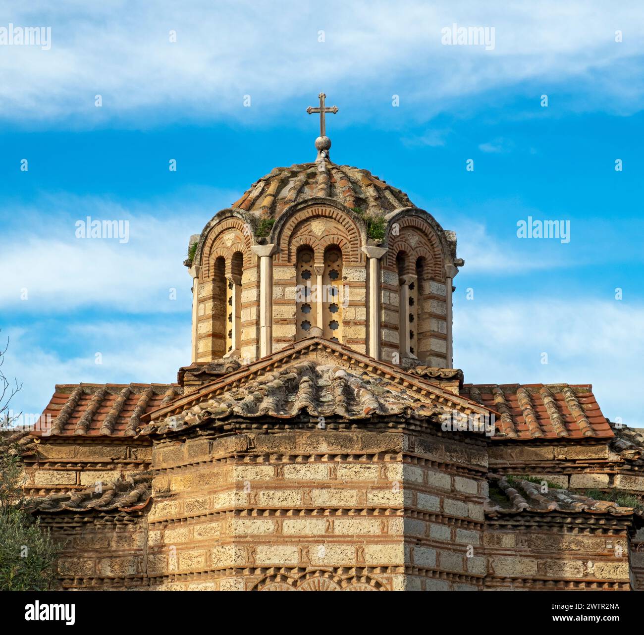 Chiesa greco-ortodossa dei Santi Apostoli di Solaki, Antica Agorà di Atene, Grecia Foto Stock
