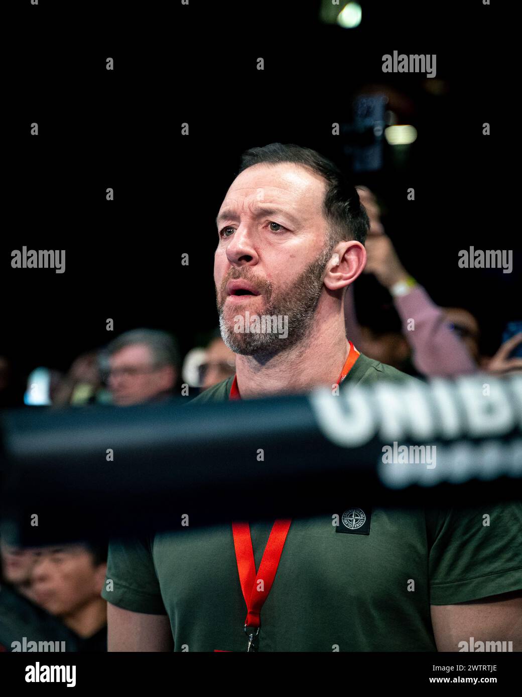 Hamzah Sheeraz vs. Liam Williams - WBC Silver and Commonwealth Middleweight Championships durante Queensberry Promotions Show Sheeraz vs Williams alla Copper Box Arena sabato 10 febbraio 2024 a LONDRA, INGHILTERRA. Foto Stock