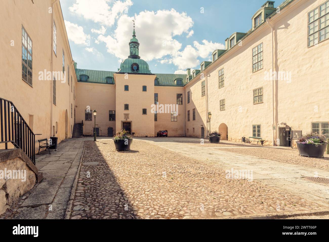castello di linköping in una giornata di sole d'estate Foto Stock