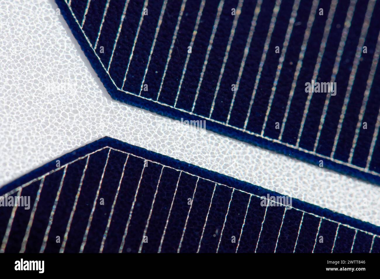In prossimità di un pannello solare Foto Stock