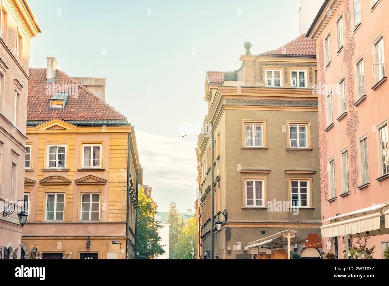 Edifici storici nella città vecchia di Varsavia, Polonia Foto Stock
