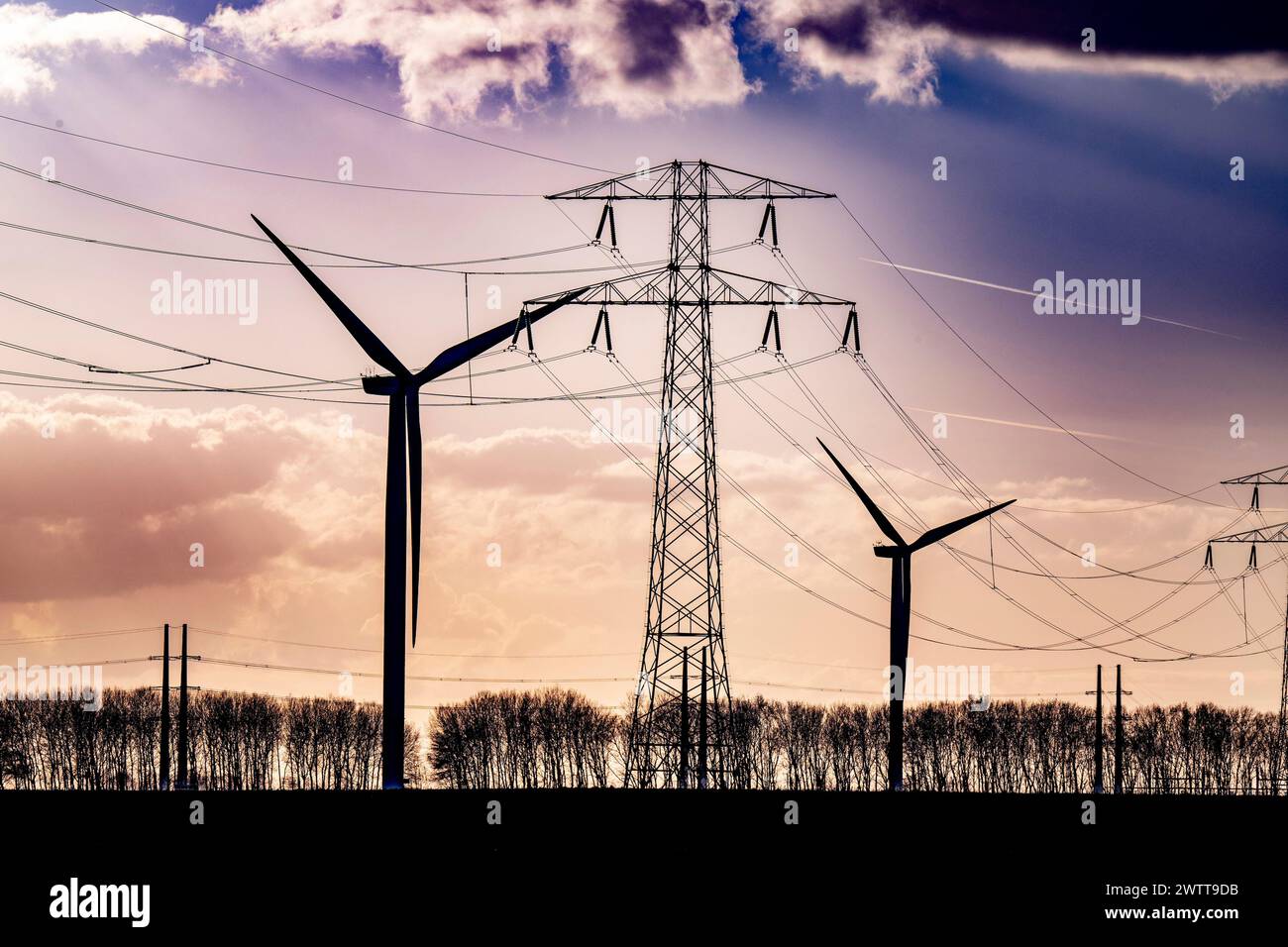 Parco eolico offshore di vattenfall Hollandse Kust Zuid Foto Stock