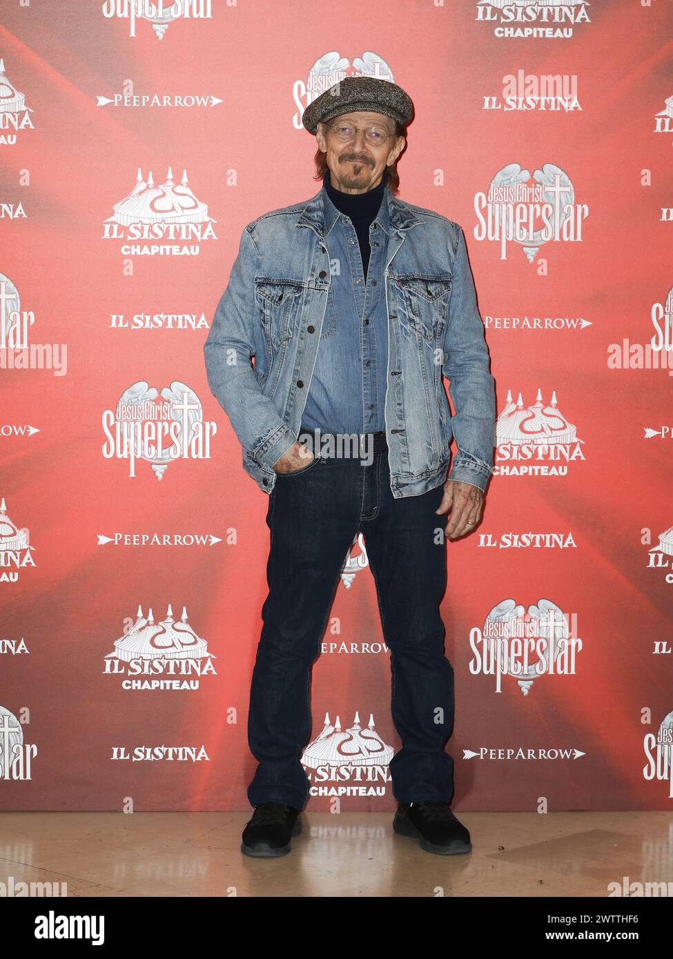 Roma, Italia. 19 marzo 2024. Roma, Teatro Sistina, presentazione dello spettacolo teatrale "Gesù Cristo Superstar". Nella foto: Ted Neeley Credit: Independent Photo Agency/Alamy Live News Foto Stock