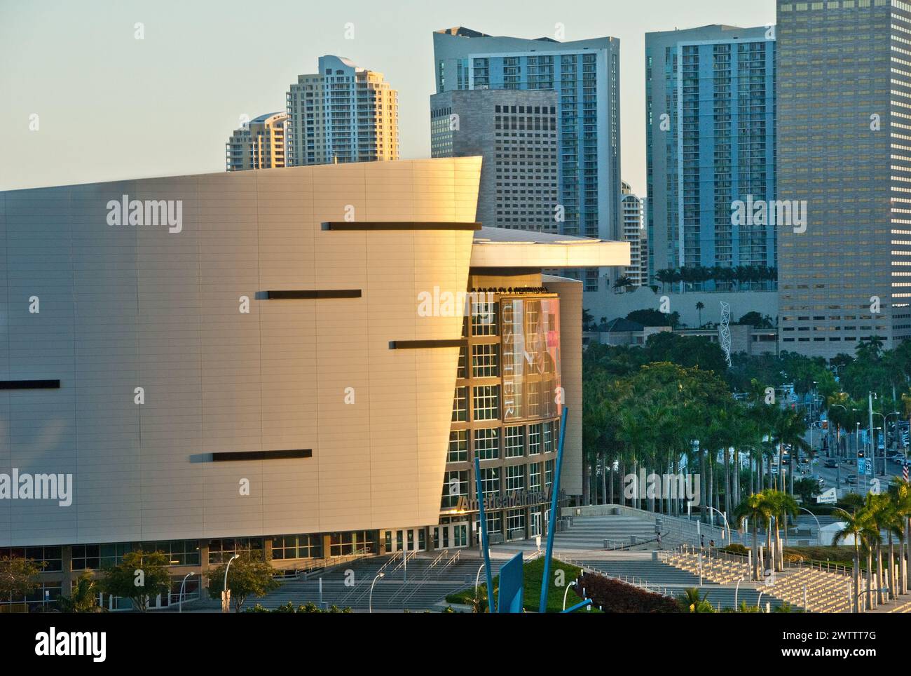 Kaseya Center, ex American Airlines Arena, centro di intrattenimento e sport a Miami, Florida - USA Foto Stock