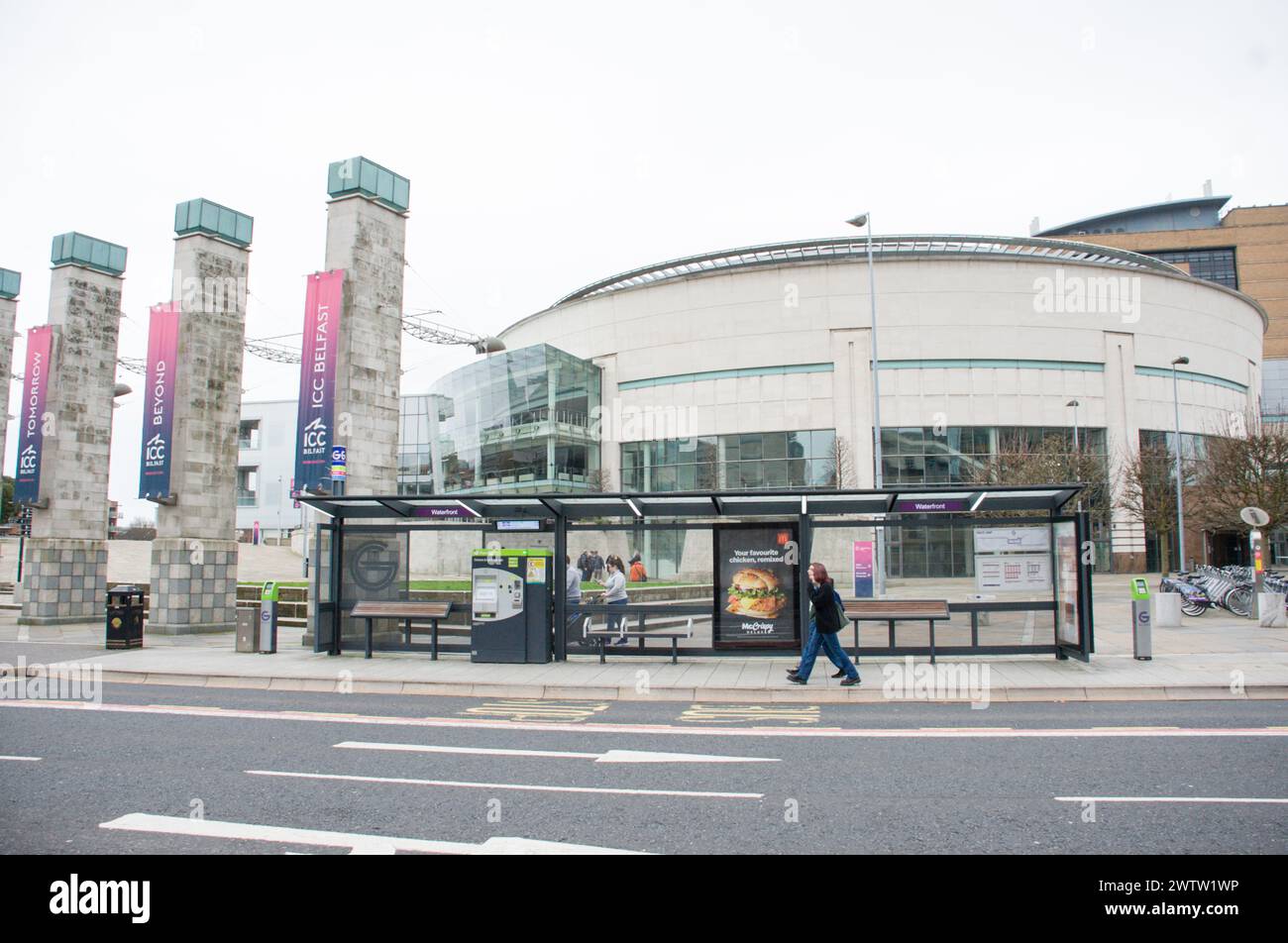 ICC Belfast, International Convention & Exhibition Centre Foto Stock