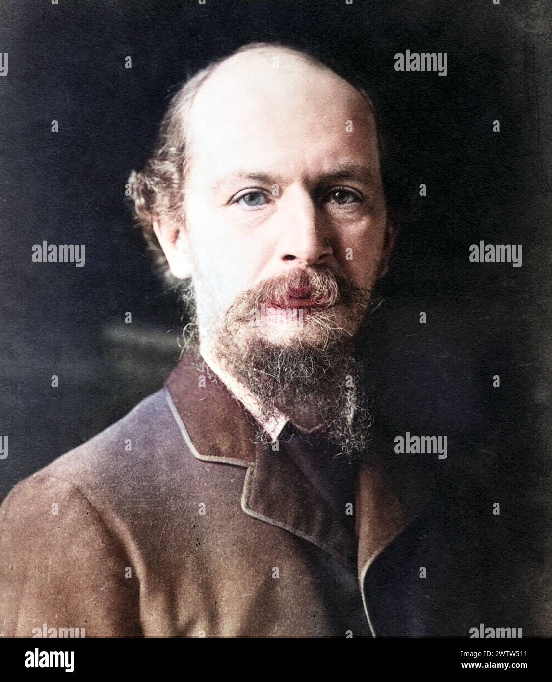 A.C. SWINBURNE (1837-1909) drammaturgo e romanziere inglese nel 1889 Foto Stock