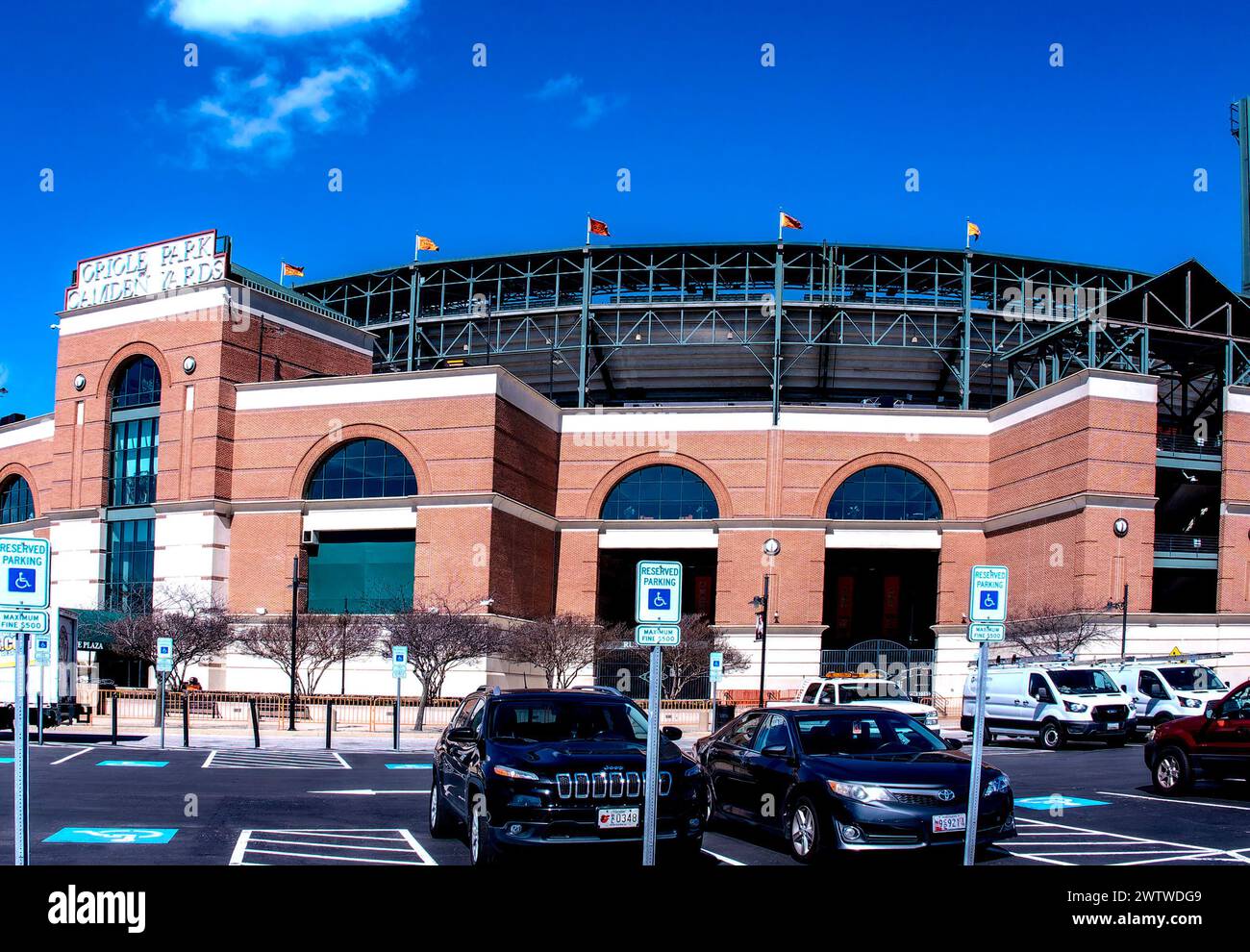 Orioles Park presso lo stadio di baseball Camden Yards Foto Stock