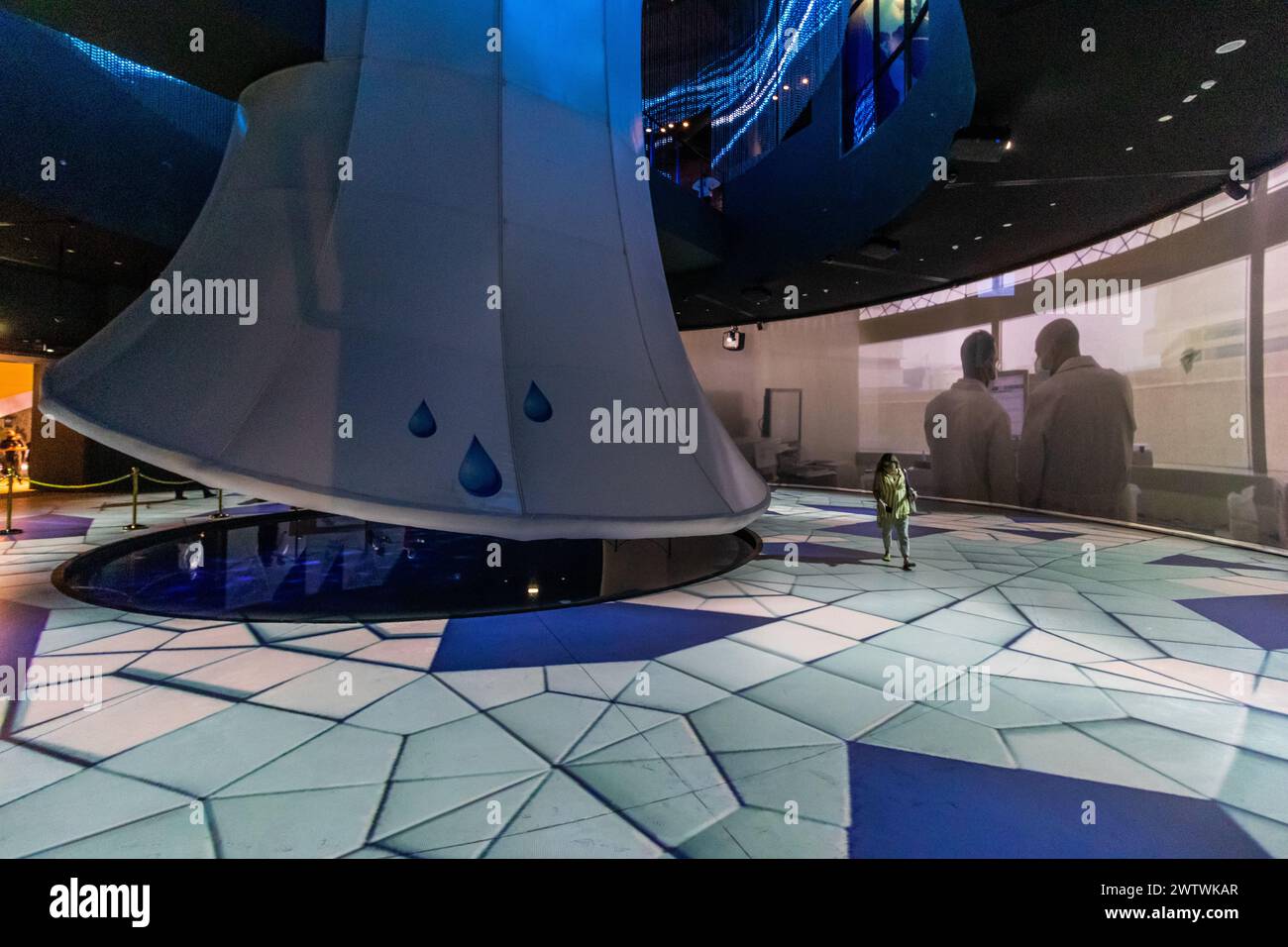 DUBAI, Emirati Arabi Uniti - 30 OTTOBRE 2021: Padiglione Kuwait all'Expo 2020 di Dubai, Emirati Arabi Uniti. Foto Stock