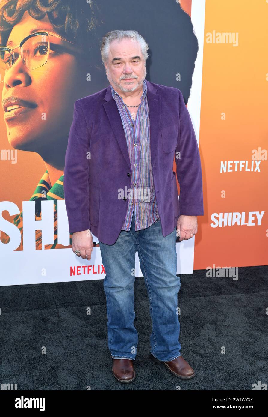 Los Angeles, Stati Uniti. 19 marzo 2024. LOS ANGELES, STATI UNITI. 19 marzo 2024: W. Earl Brown alla prima per "Shirley" di Netflix all'Egyptian Theatre. Crediti fotografici: Paul Smith/Alamy Live News Foto Stock