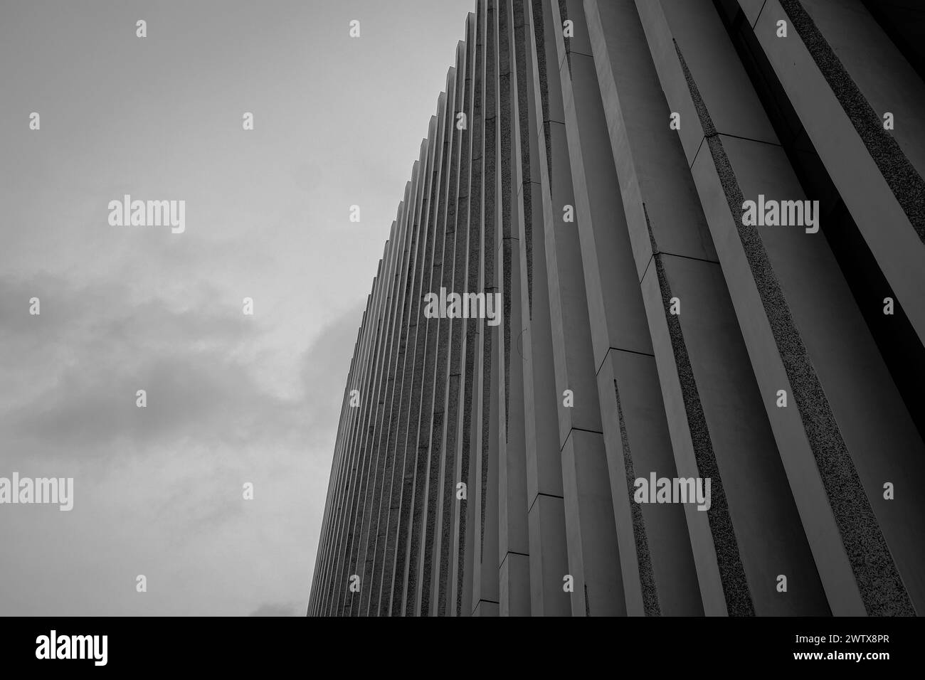 Fuori dall'architettura a Bruxelles, Belgio Foto Stock