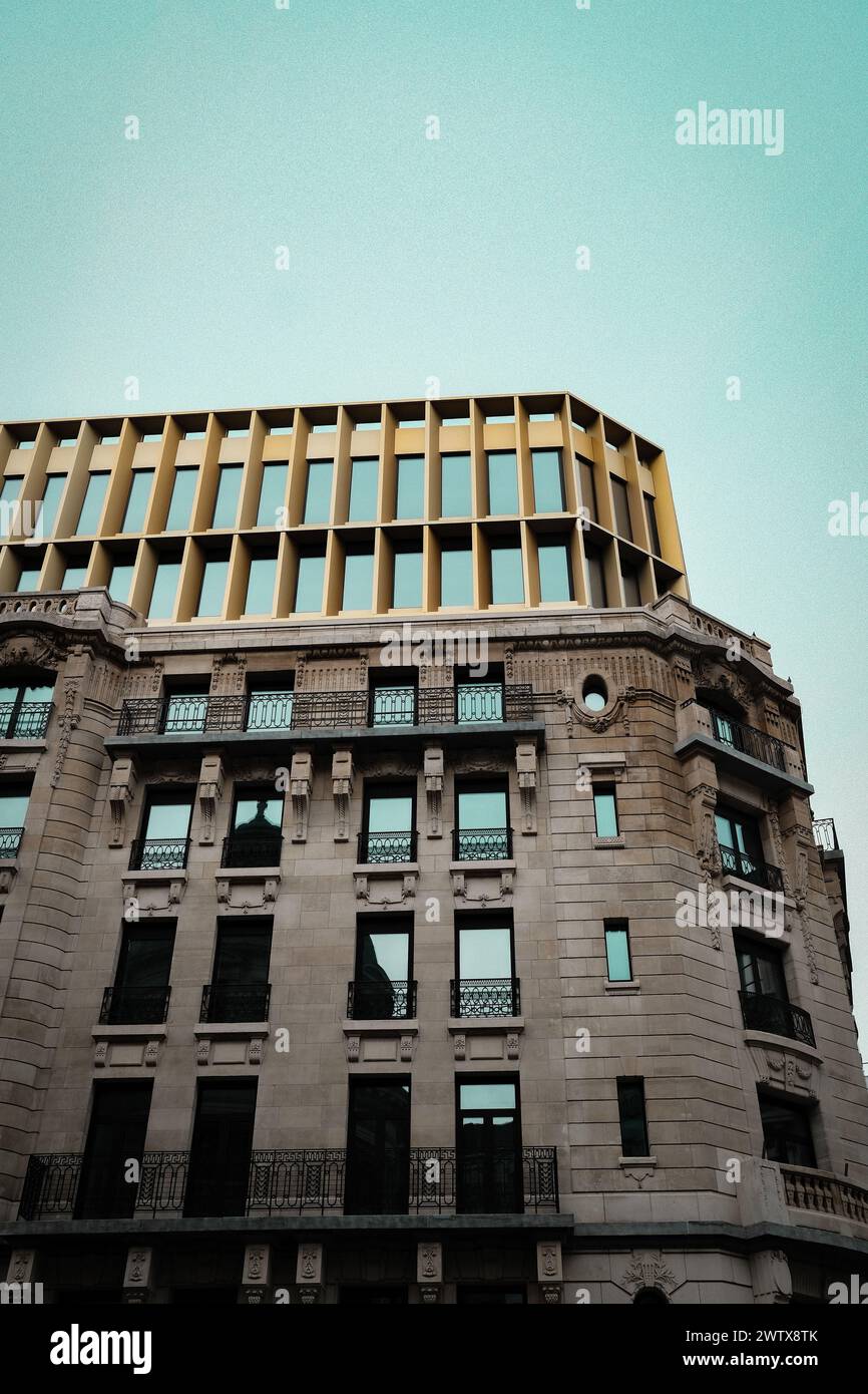Edificio commerciale nella città di Bruxelles Foto Stock