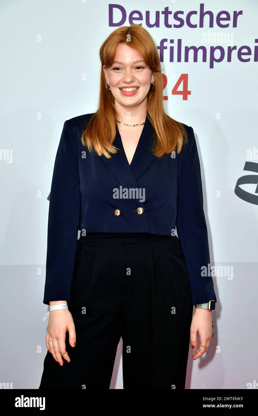 Lilly Charlotte Dreesen bei der Verleihung des 22. Deutschen Hörfilmpreises 2024 in der Hauptstadtrepräsentanz der Deutschen Telekom. Berlino, 19.03.2024 *** Lilly Charlotte Dreesen alla presentazione del 22 German Hearing Film Award 2024 presso Deutsche Telekoms Berlin Representative Office, 19 03 2024 foto:Xn.xKubelkax/xFuturexImagex hoerfilmpreis_4324 Foto Stock