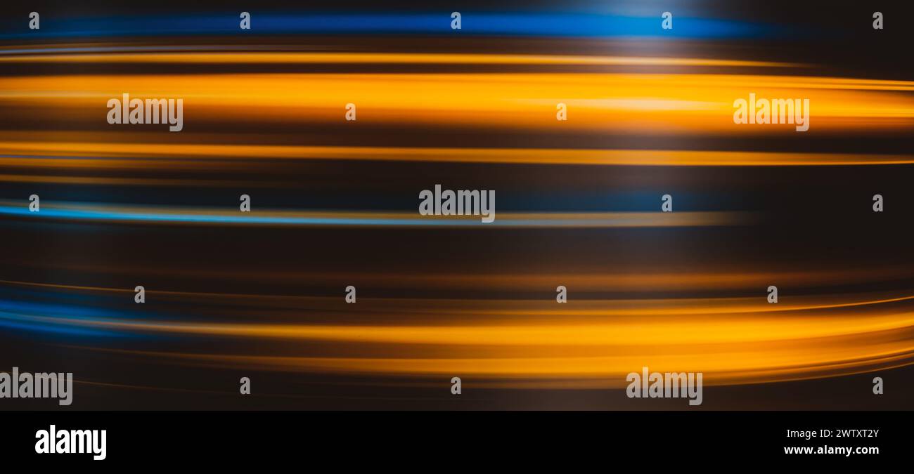 Futuristico astratto di luce sfumata scura in movimento e creativo concetto di design luminoso Foto Stock
