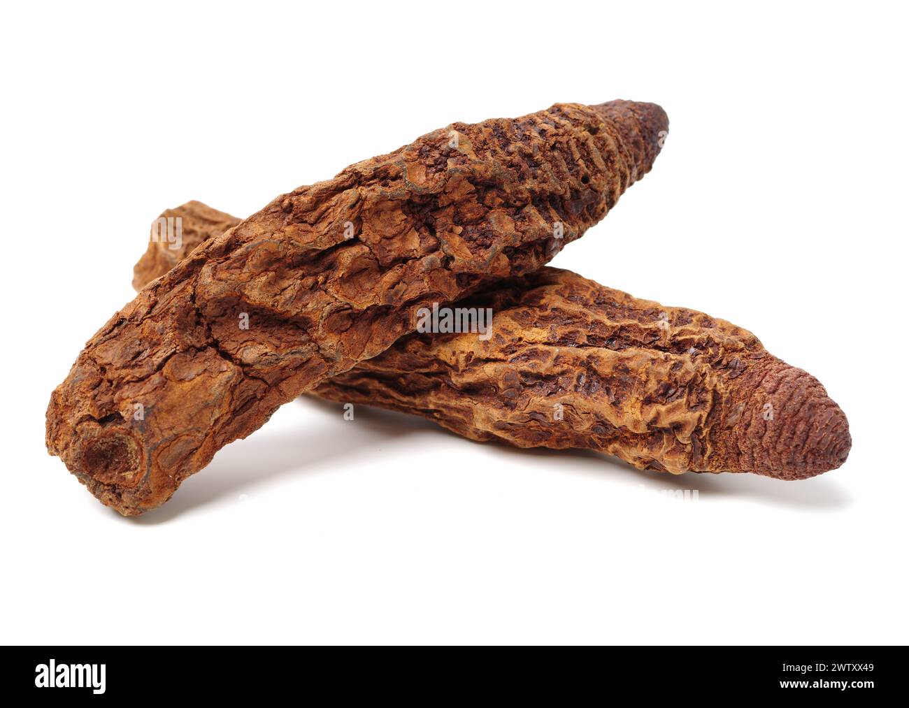 Medicina tradizionale cinese su sfondo bianco Foto Stock