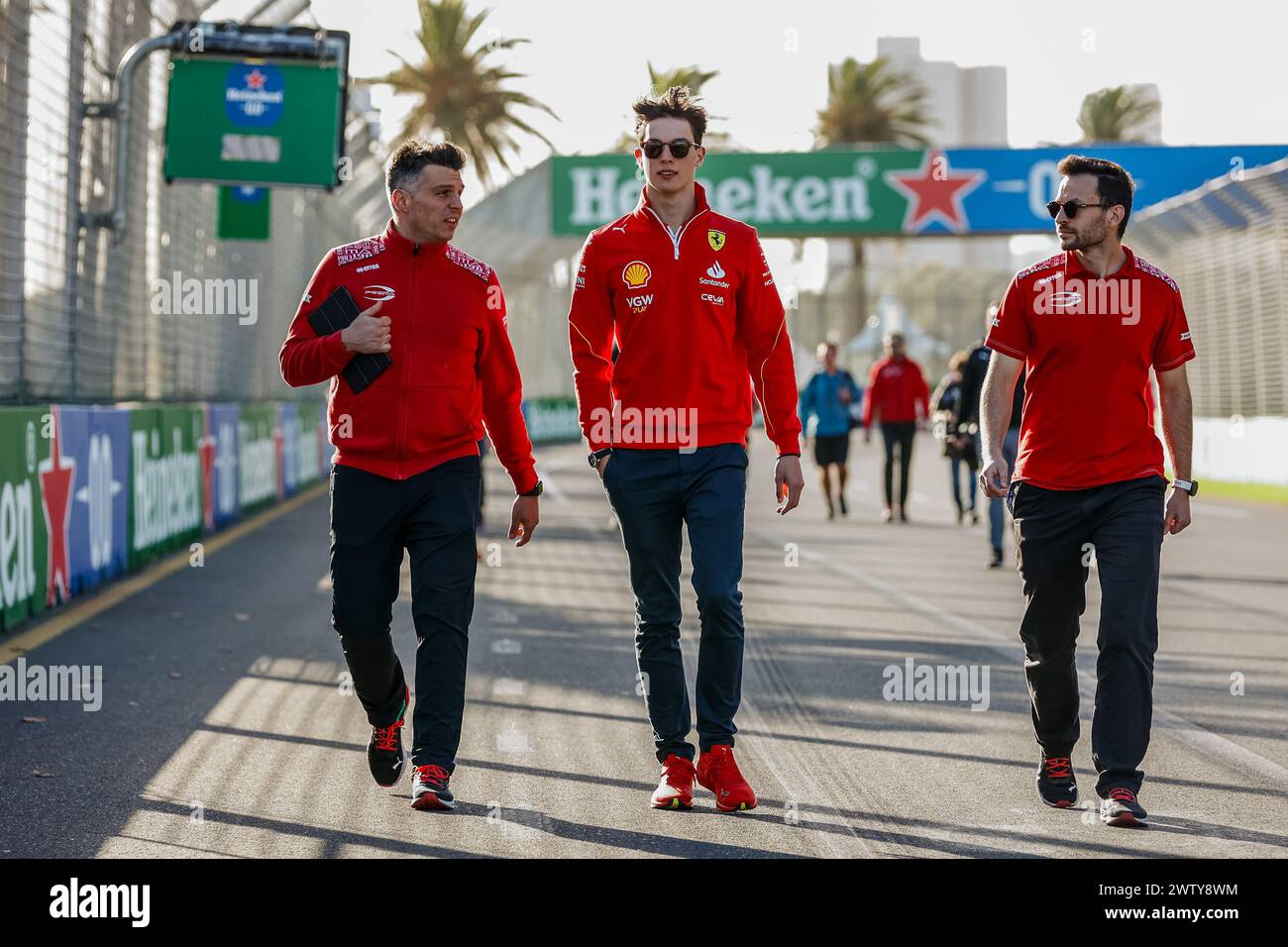 Melbourne, Australia. 20 marzo 2024. Oliver Bearman, Gran Bretagna e Prema Racing Team, percorre la pista davanti al Gran Premio di F1 d'Australia sul circuito Albert Park Grand Prix di Melbourne. Credito: SOPA Images Limited/Alamy Live News Foto Stock