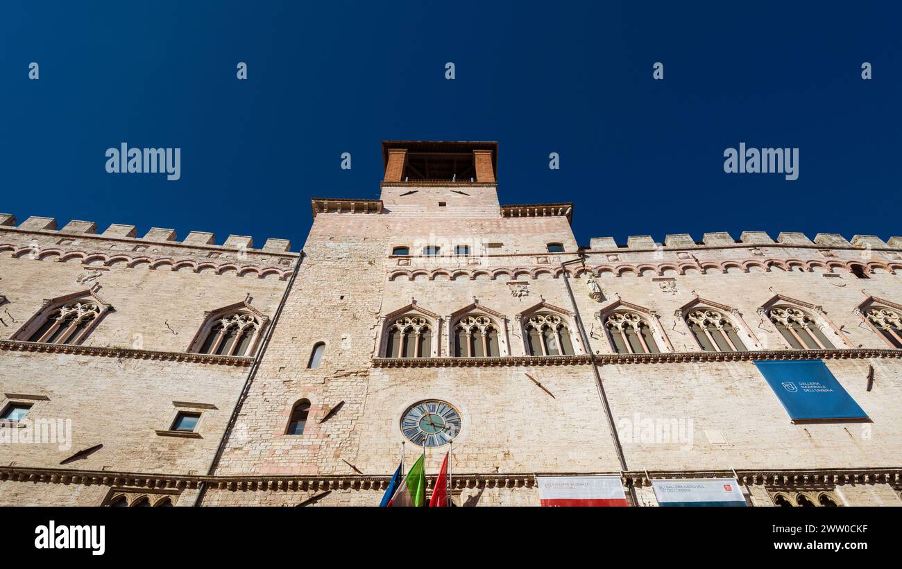 Galleria Nazionale dell'Umbria, una famosa collezione di dipinti ospitata nel Palazzo dei Priori di Perugia Foto Stock