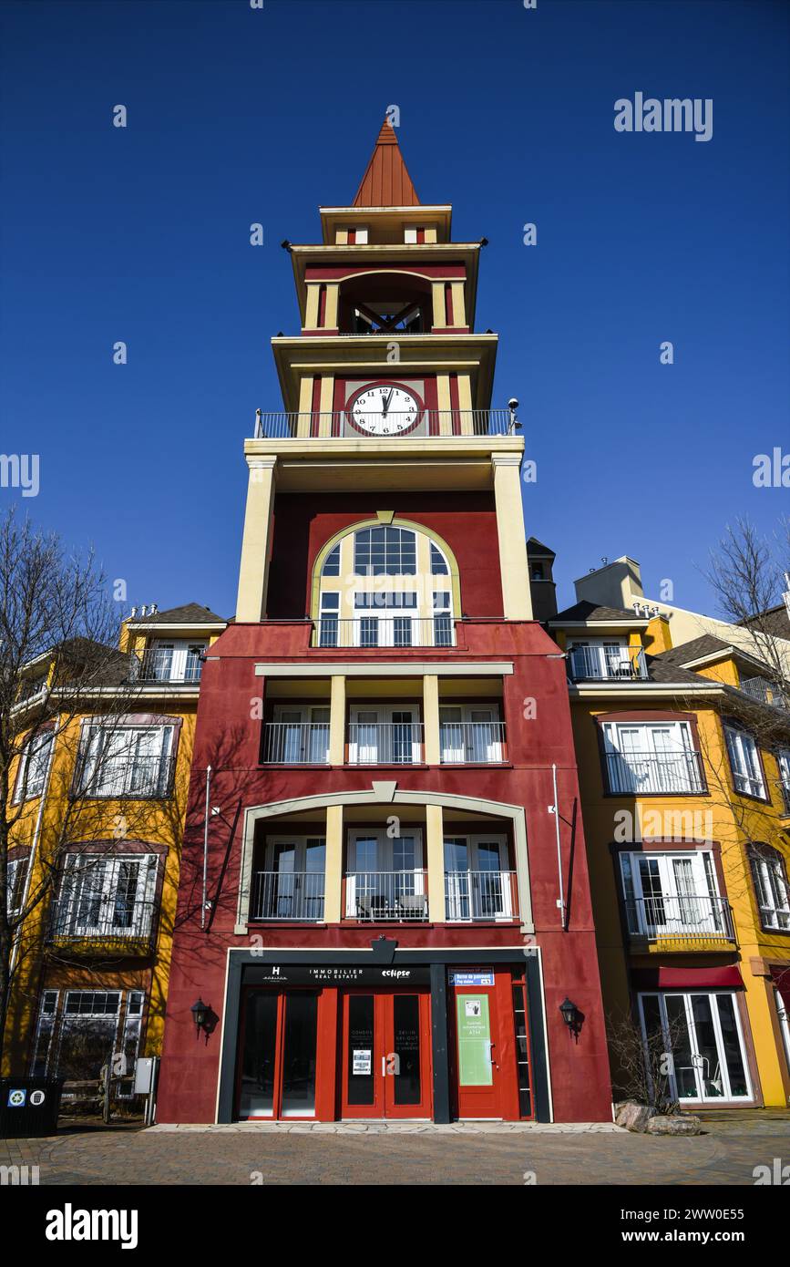 Gli edifici colorati Foto Stock