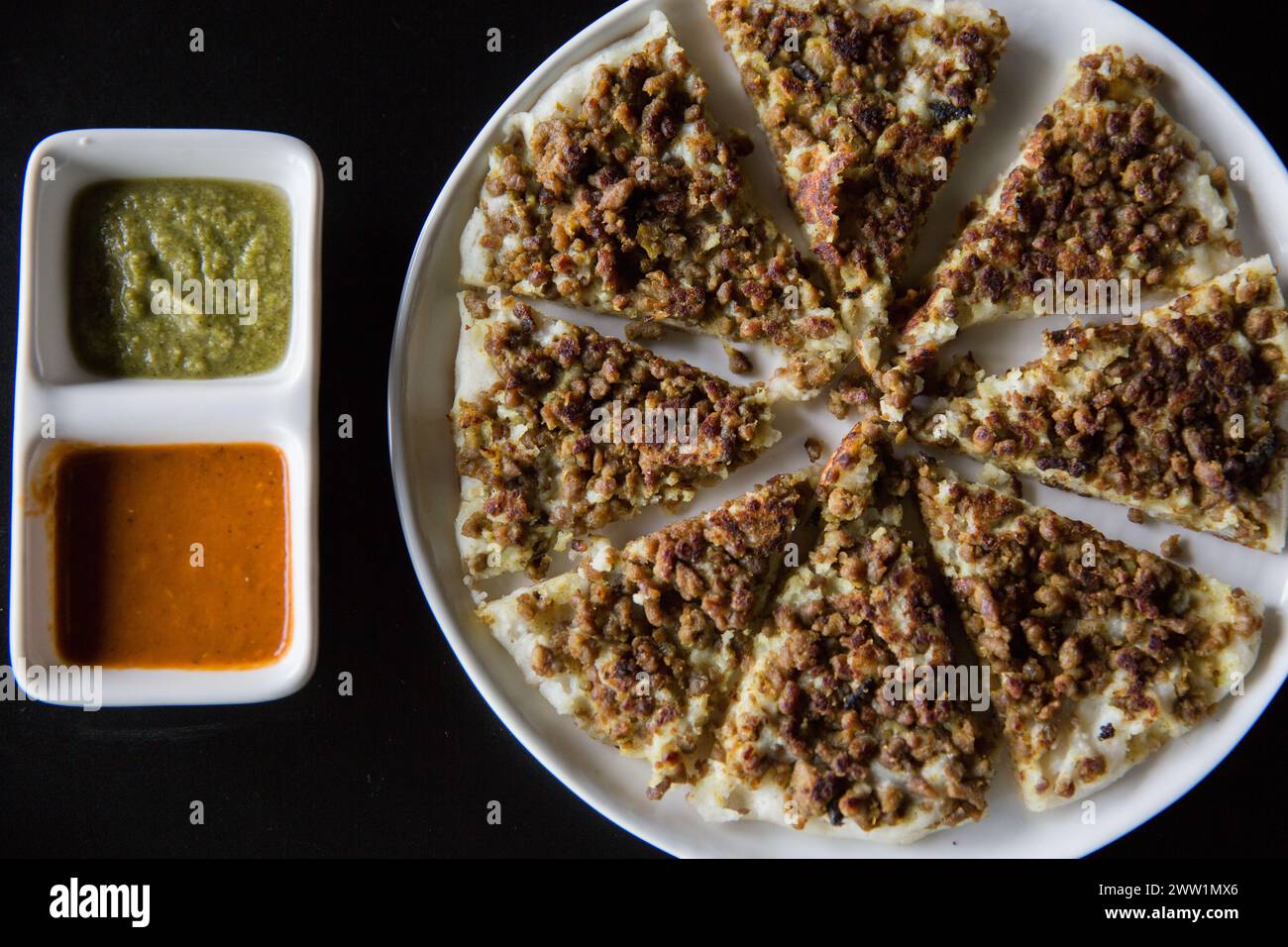 Pizza Paneer Foto Stock