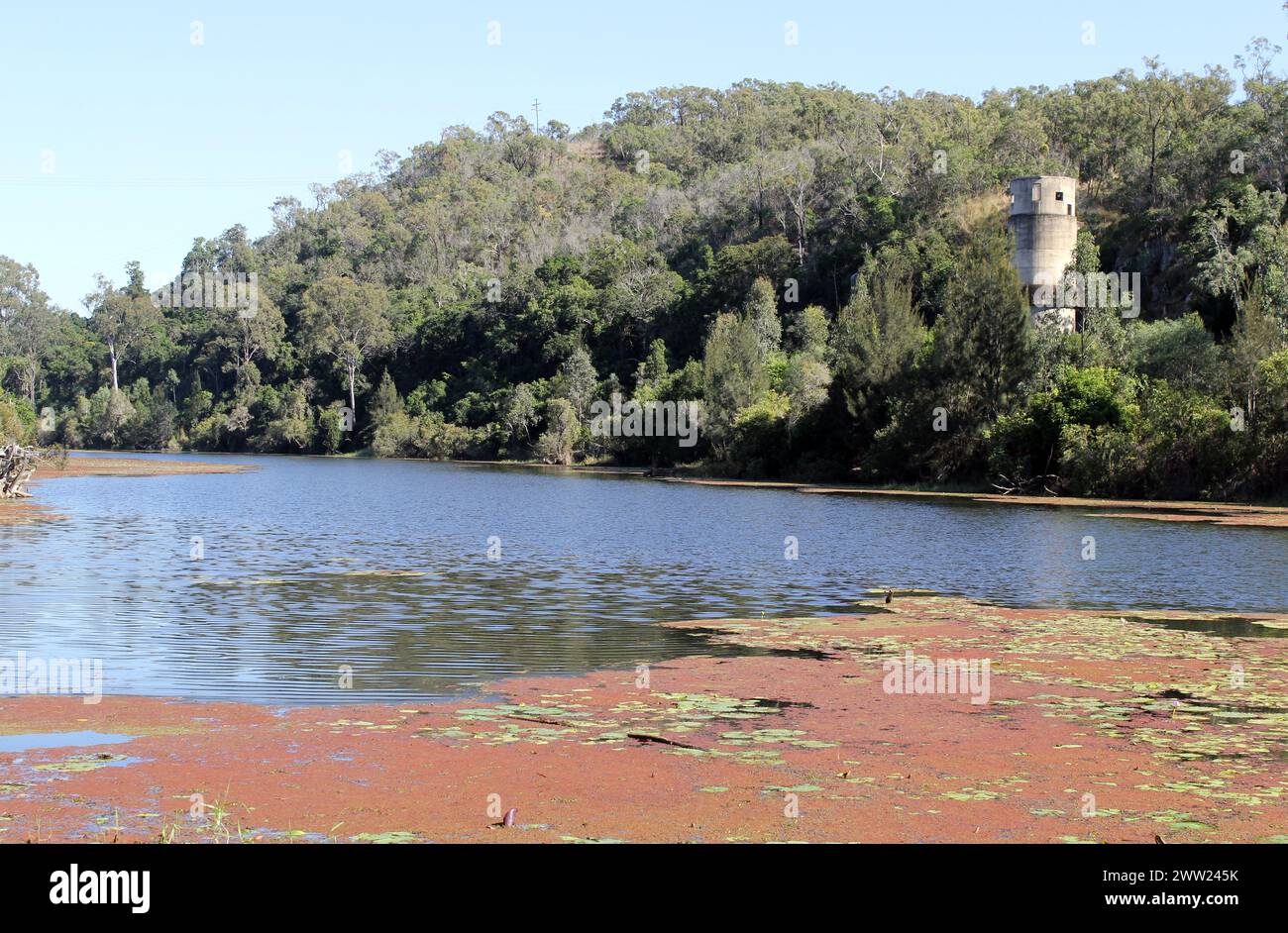 Lago a Pikes Crossing vicino a Gladstone nel Queensland, Australia Foto Stock