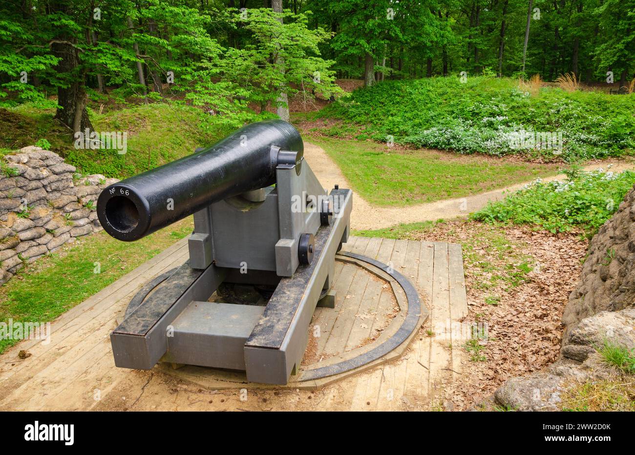 Petersburg National Battlefield è un National Park Service in Virginia, Stati Uniti Foto Stock