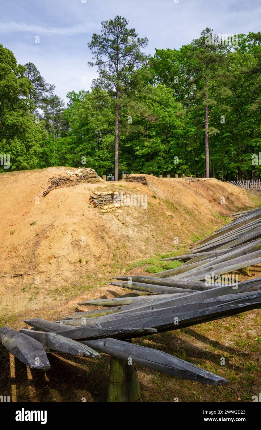 Petersburg National Battlefield è un National Park Service in Virginia, Stati Uniti Foto Stock