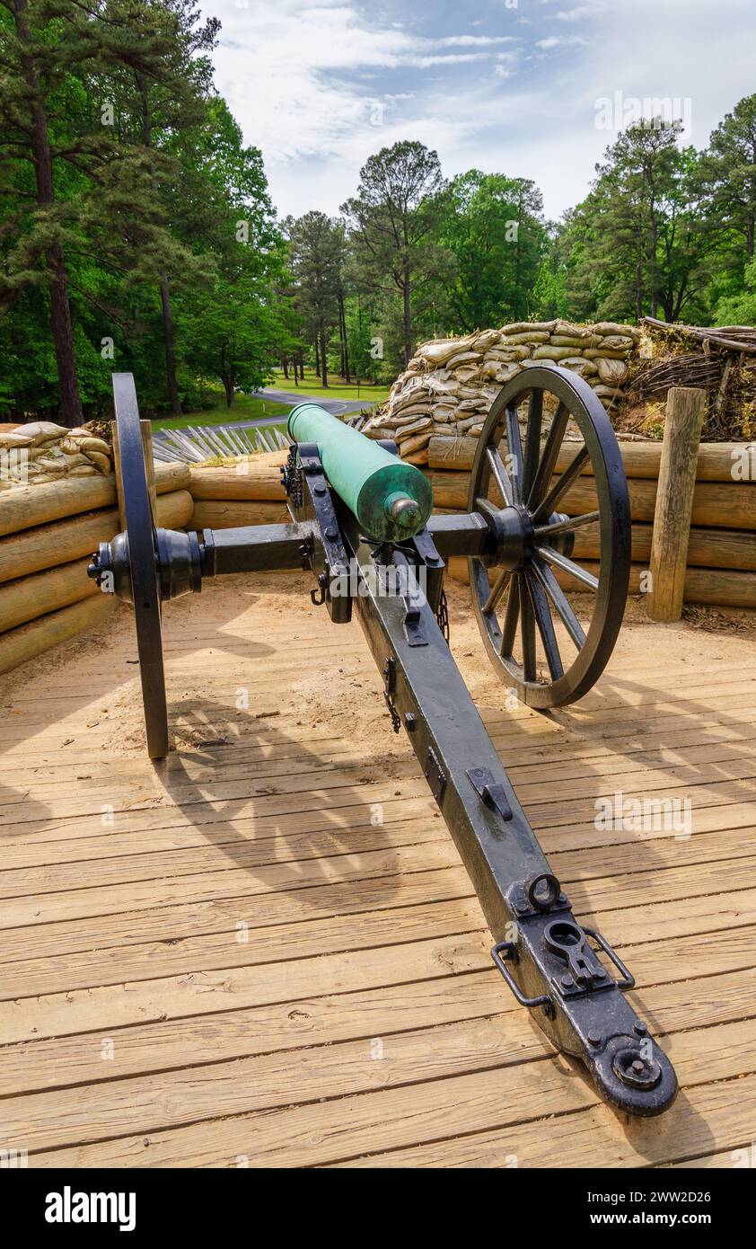Petersburg National Battlefield è un National Park Service in Virginia, Stati Uniti Foto Stock
