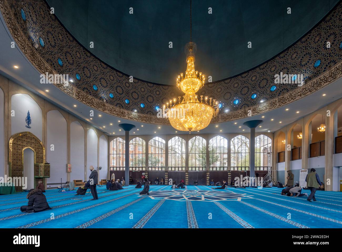 London Central Mosque o Regent's Park Mosque, Londra, Inghilterra, Regno Unito Foto Stock