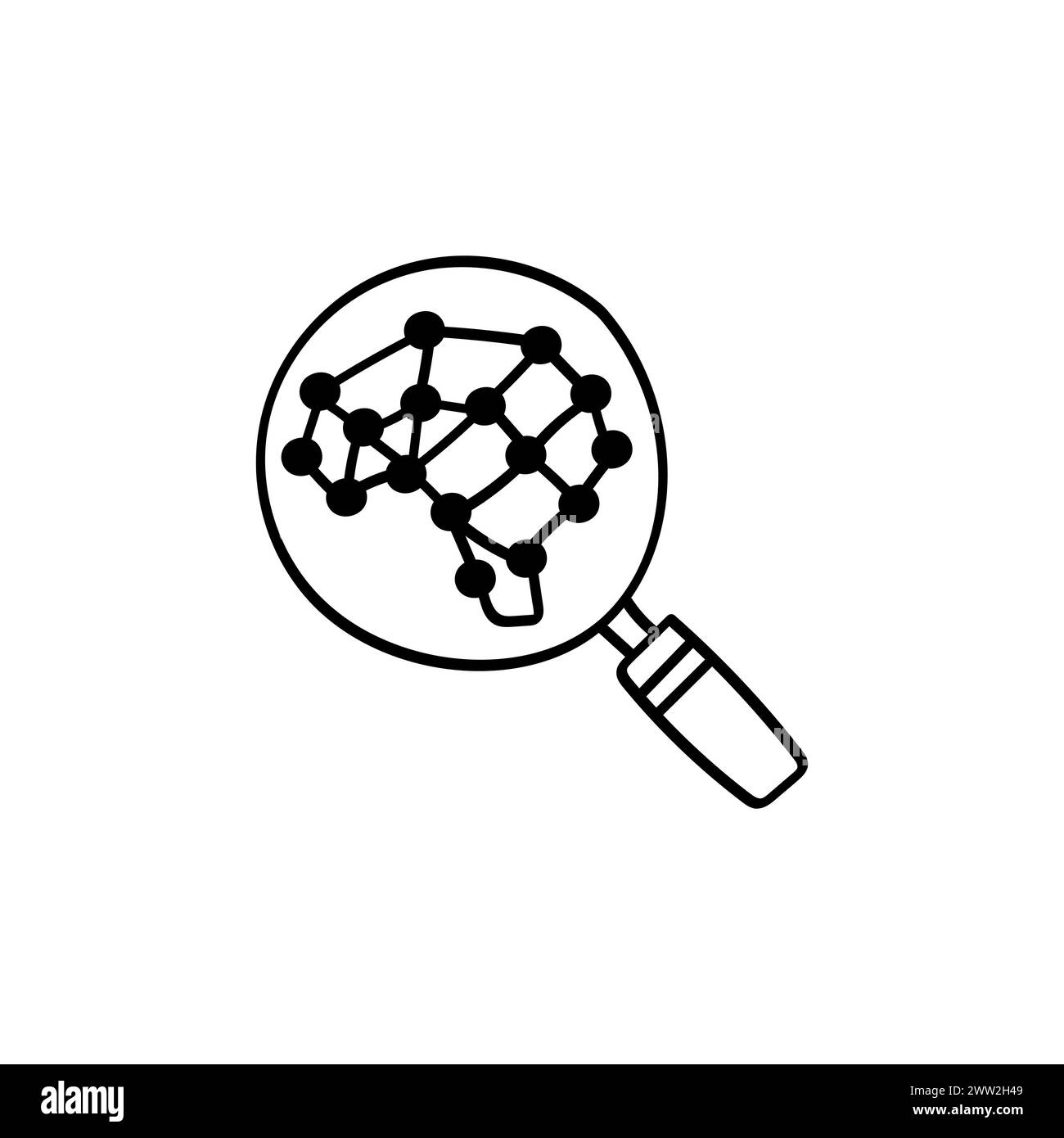 Icona piatta disegnata a mano per l'apprendimento del rinforzo Illustrazione Vettoriale