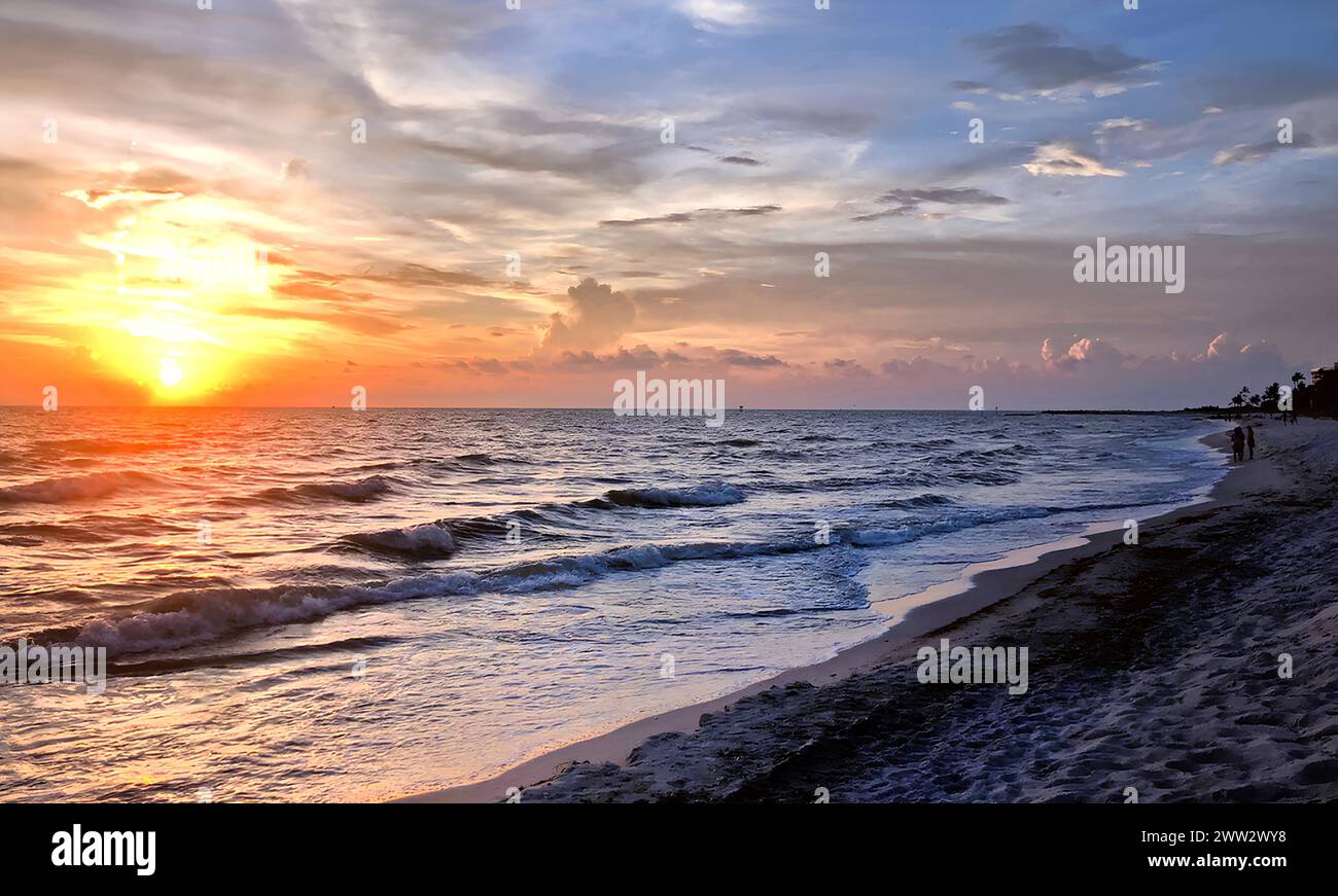 Le bellissime spiagge di Naples, Florida, Stati Uniti Foto Stock