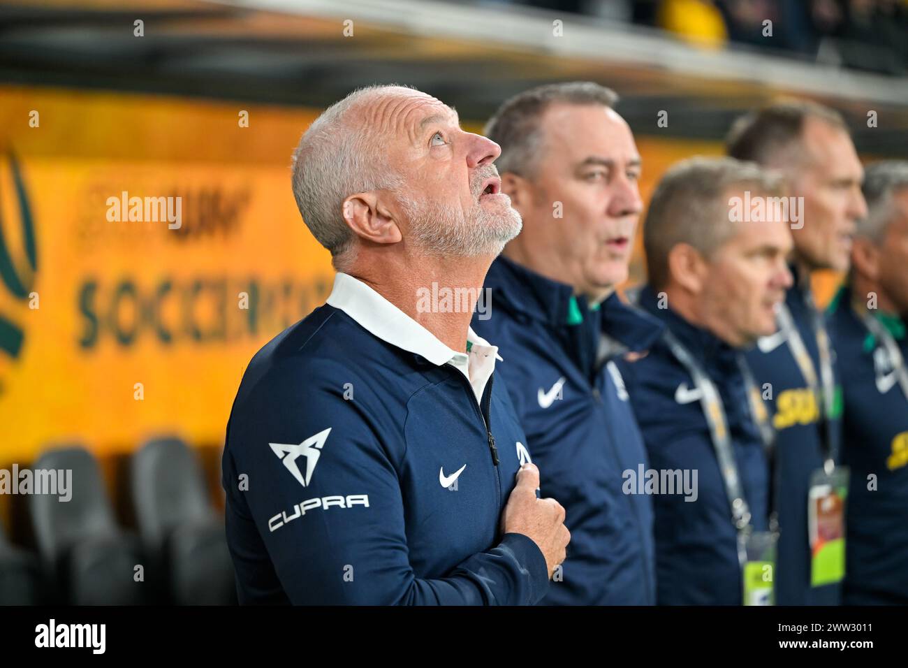 Sydney, NSW, Australia, qualificazione ai Mondiali FIFA 2026 Australia contro Libano al Parramatta Stadium (Keith McInnes/SPP) credito: SPP Sport Press Photo. /Alamy Live News Foto Stock