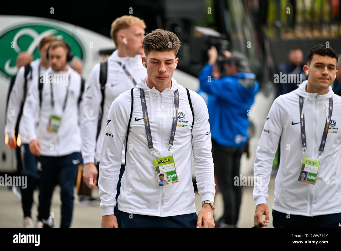 Sydney, NSW, Australia, qualificazione ai Mondiali FIFA 2026 Australia contro Libano al Parramatta Stadium (Keith McInnes/SPP) credito: SPP Sport Press Photo. /Alamy Live News Foto Stock