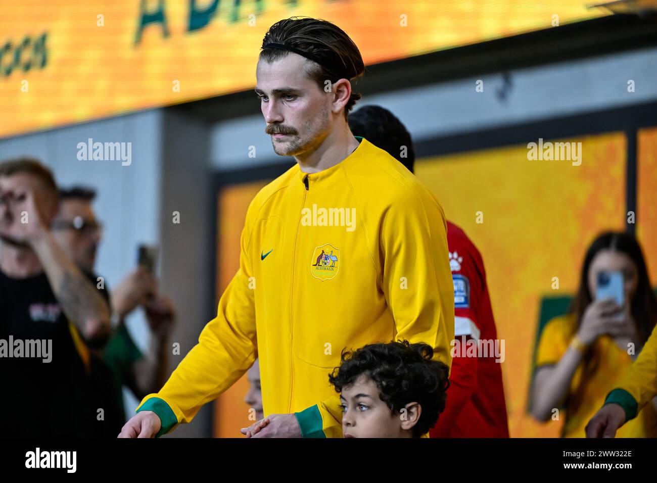 Sydney, NSW, Australia, qualificazione ai Mondiali FIFA 2026 Australia contro Libano al Parramatta Stadium (Keith McInnes/SPP) credito: SPP Sport Press Photo. /Alamy Live News Foto Stock