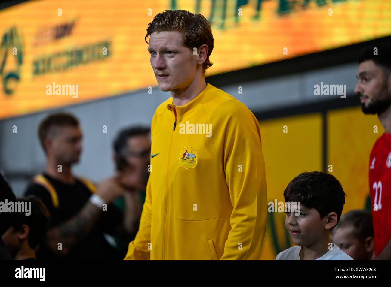Sydney, NSW, Australia, qualificazione ai Mondiali FIFA 2026 Australia contro Libano al Parramatta Stadium (Keith McInnes/SPP) credito: SPP Sport Press Photo. /Alamy Live News Foto Stock