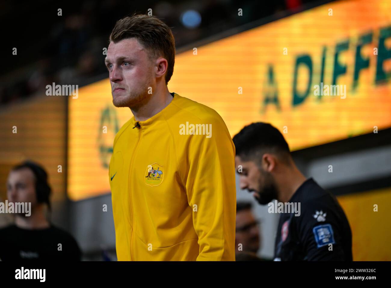 Sydney, NSW, Australia, qualificazione ai Mondiali FIFA 2026 Australia contro Libano al Parramatta Stadium (Keith McInnes/SPP) credito: SPP Sport Press Photo. /Alamy Live News Foto Stock