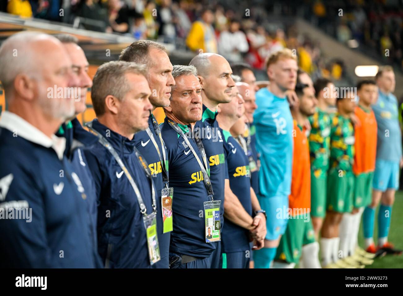 Sydney, NSW, Australia, qualificazione ai Mondiali FIFA 2026 Australia contro Libano al Parramatta Stadium (Keith McInnes/SPP) credito: SPP Sport Press Photo. /Alamy Live News Foto Stock
