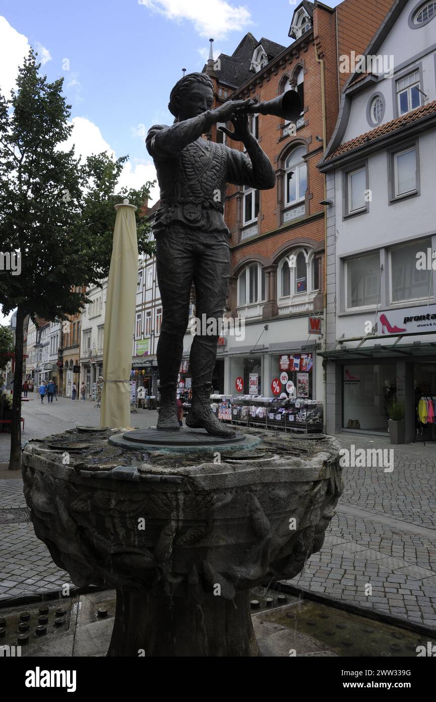 Hameln famosa città di Pan Piper, Germania Foto Stock