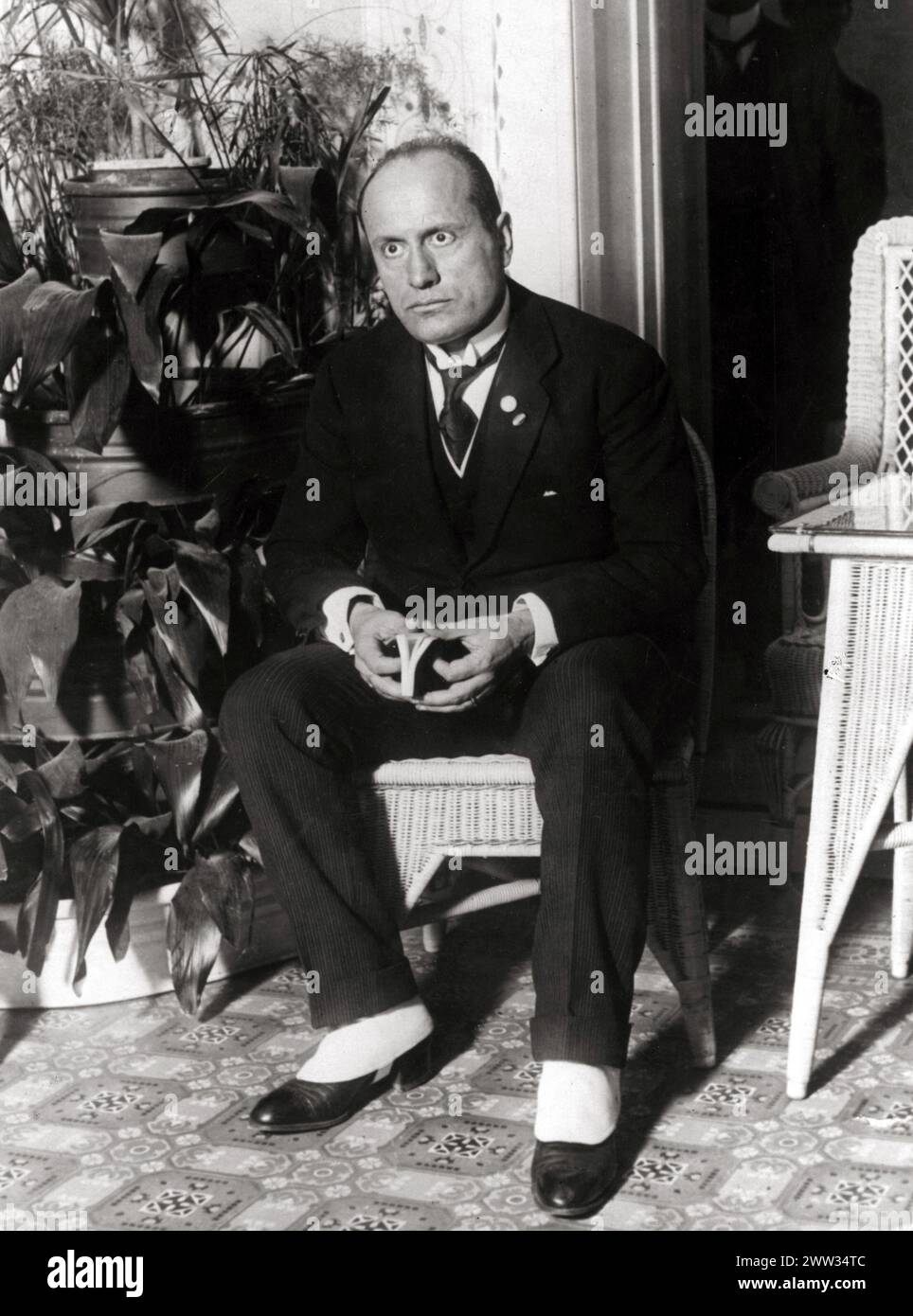 Il dittatore fascista Benito Mussolini nel 1922 (1883-1945) Foto Stock