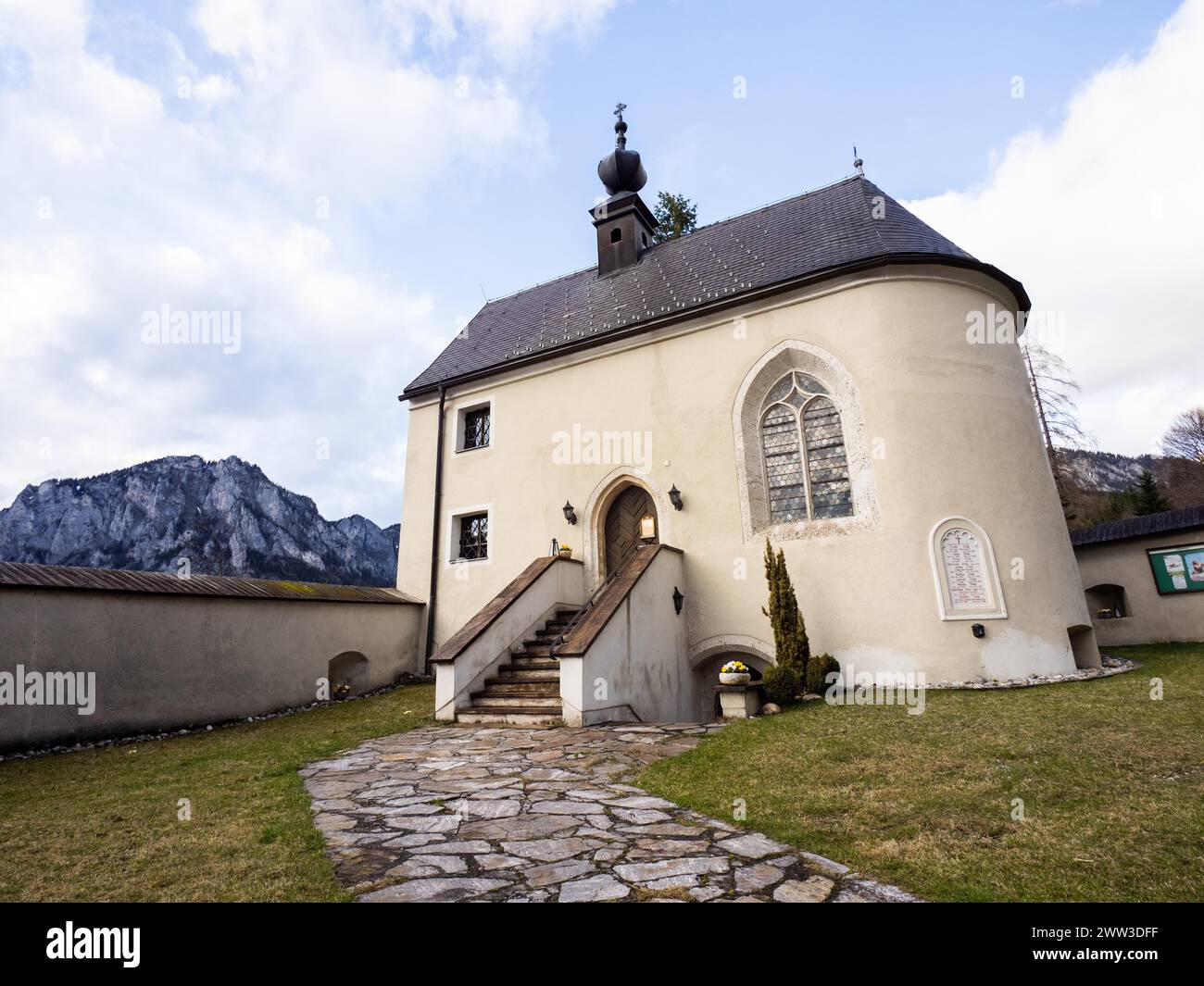 Cappella di Sant'Antonio, edificio tardo gotico, Oberort, comune di Tragoess, Santa Katharein, Stiria, Austria Foto Stock