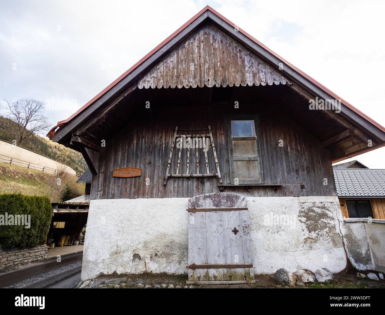 Museo di storia locale di Tragoess, Oberort, comune di Tragoess-Sankt Katharein, Stiria, Austria Foto Stock