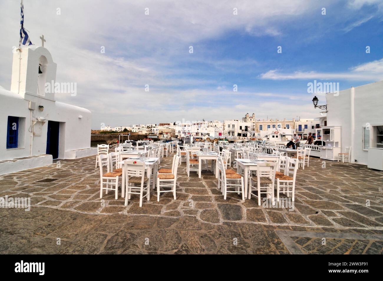 Isola di Paros, paesaggio, mare, grecia Foto Stock